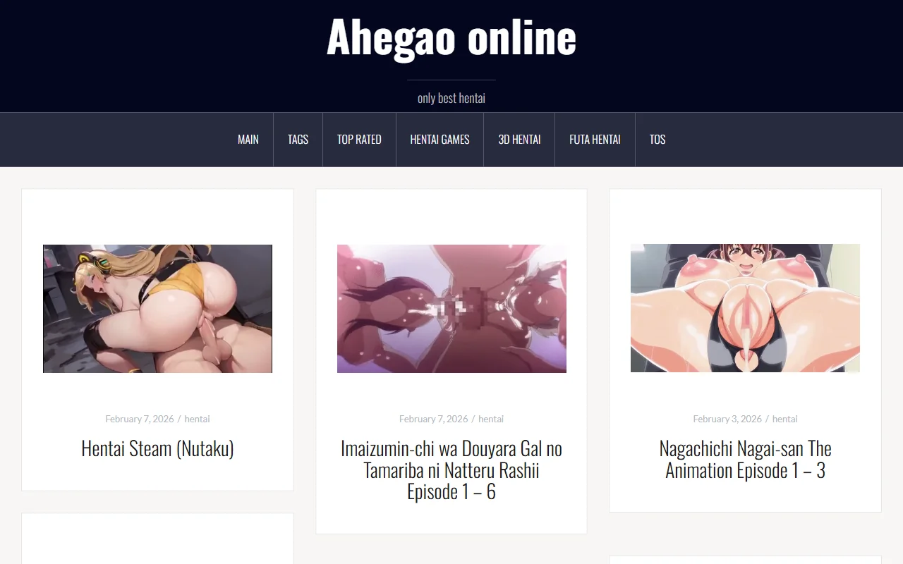 Screenshot: Ahegaoonline Screenshot of Ahegaoonline